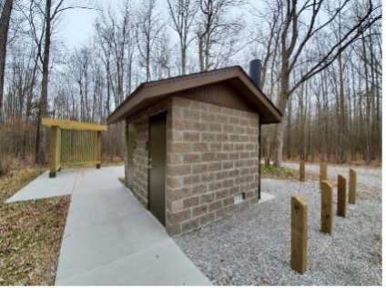IDNR State Parks Split Faced Block Vault Toilets Image 2