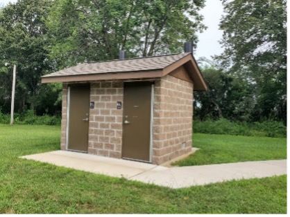 IDNR State Parks Split Faced Block Vault Toilets Image